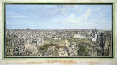 Panoramic View of Paris Towards the North by Louis Nicolas de Lespinasse